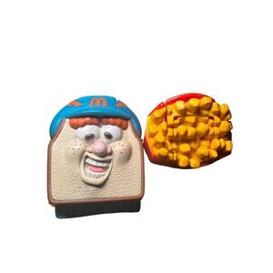 Vintage 1990 McDonald's Food Changeables Happy Meal Toy French Fries Robot